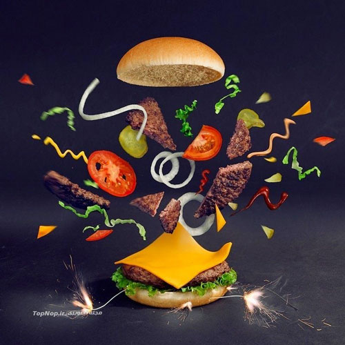 عکس: خلق همه چیز با همبرگرها!