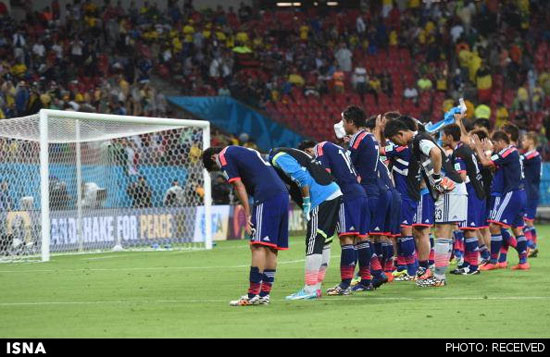 ادب ژاپنی‌ها در جام جهانی +عکس