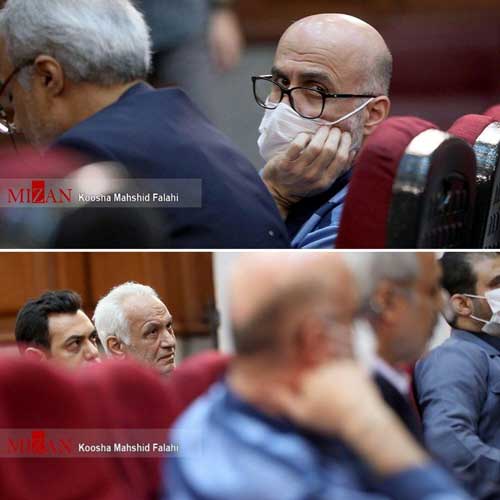 نگاه اکبر طبری به فرهاد مشایخ در جلسه دادگاه