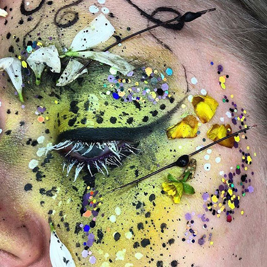 «چشم های گلخانه ای»؛ پروژه آرایشگری هنرمند 21 ساله