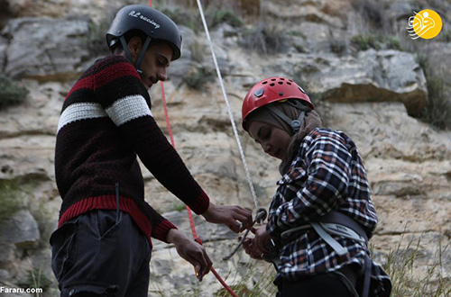 زنان صخره‌نورد فلسطینی