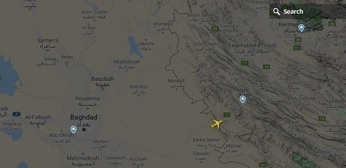 هواپیمای ماهان وارد حریم هوایی ایران شد
