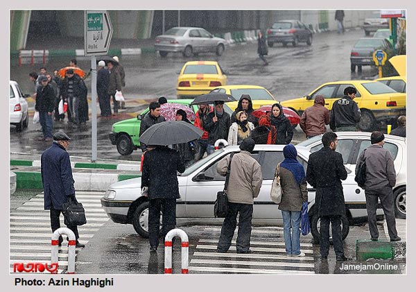 گزارش تصویری از بارش برف پاییزی در تهران