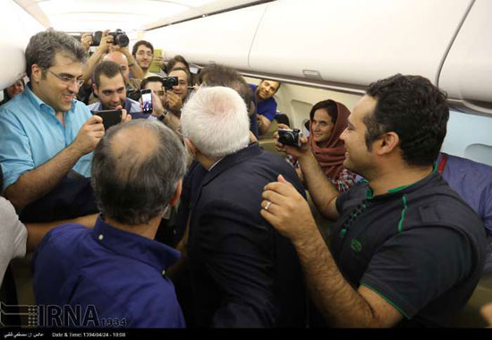 عکس: ظریف از وین تا تهران