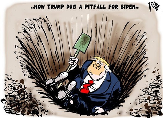 ترامپ چطور توی این چاه افتاد؟!