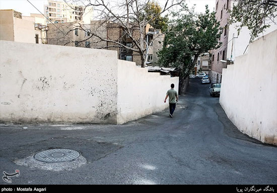 نمای نزدیک از محله باغ فیض تهران