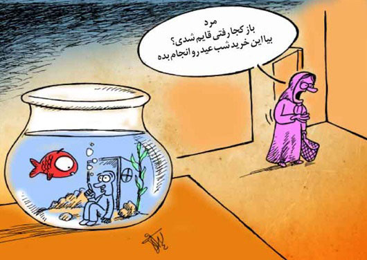 کارتون: بدبختی شب عید!