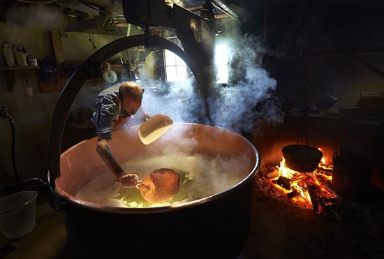 تصاویر: مراحل ساخت معروفترین پنیر جهان