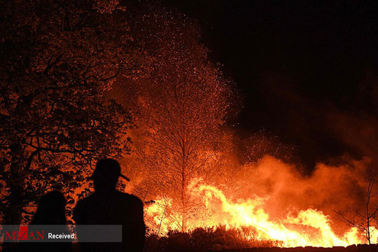 آتش‌سوزی وسیع در انگلیس