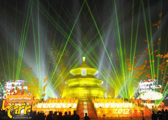جشن آغاز سال 2012 در جهان به روایت تصاویر