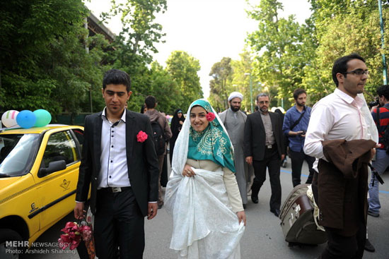 عکس: مراسم ازدواج دانشجویی