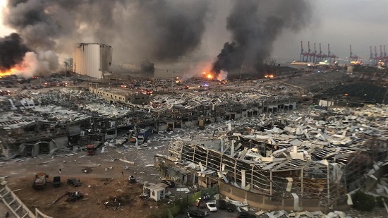 تصویری هولناک از شدت تخریب‌ها در بیروت