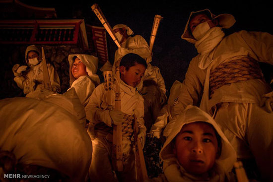 جشنواره آتش و یخ در ژاپن +عکس