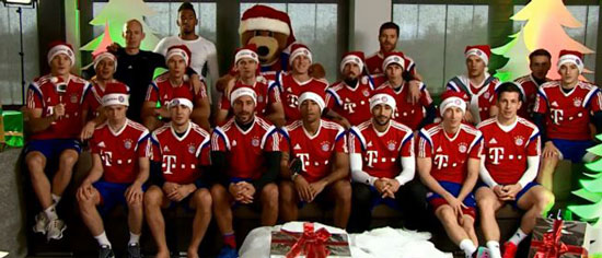 عکس: بازیکنان بایرن در لباس کریسمس