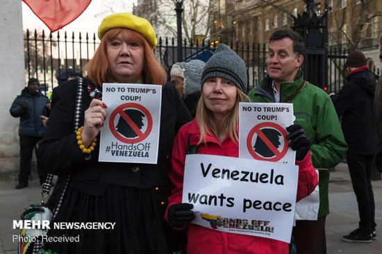 تظاهرات علیه دخالت آمریکا در ونزوئلا‎