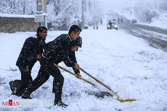بارش برف پاییزی استان‌های غربی