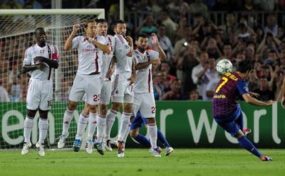 گزارش تصویری از بازی بارسلونا –میلان