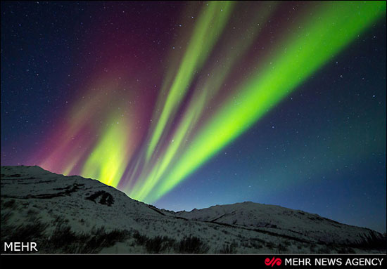 زیباترین شفق قطبی‎ سال در آلاسکا +عکس