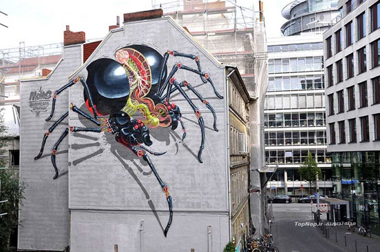 موجودات مختلف در نقاشی های خیابانی