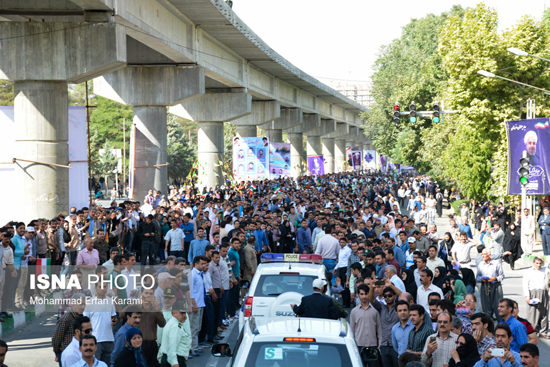 عکس: استقبال از روحانی در کرمانشاه