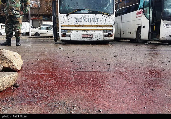 تصاویری از انفجار تروریستی در دمشق