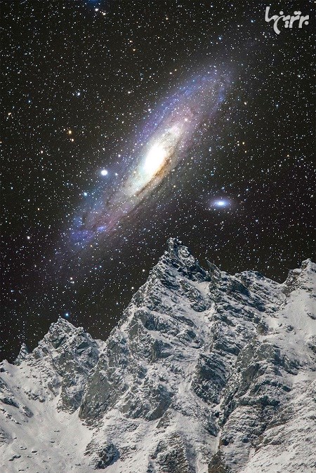 تصاویر باورنکردنی از کهکشان آندرومدا در آسمان سوئیس