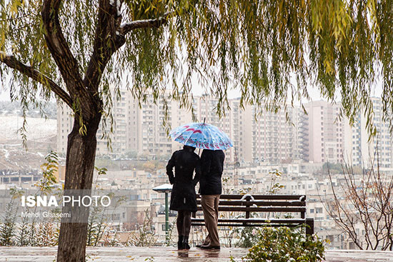 نخستین برف پاییزی تهران