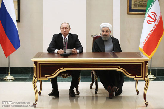 عکس: نشست خبری روحانی و پوتین