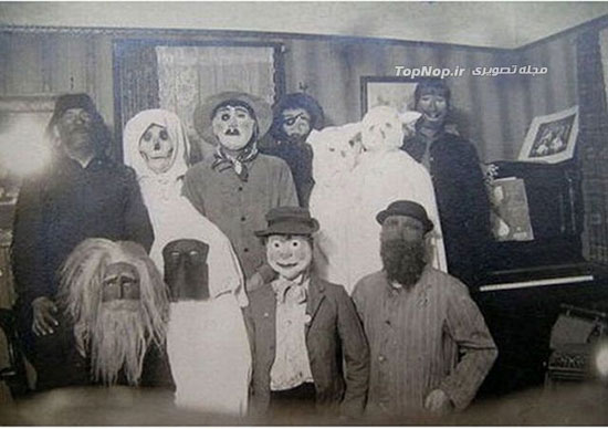 تصاویر وحشتناک از لباس‌های هالووین در قدیم