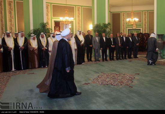 عکس: استقبال رسمی روحانی از امیر کویت