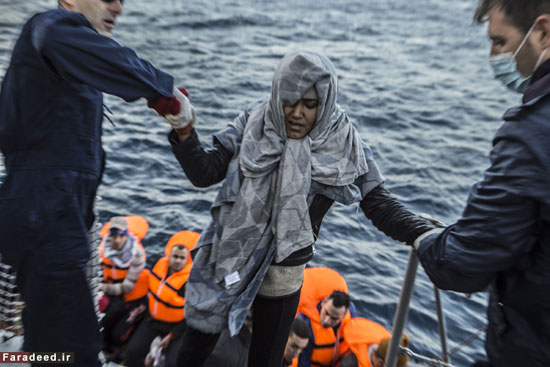مهاجران سرگردان در دریا +عکس