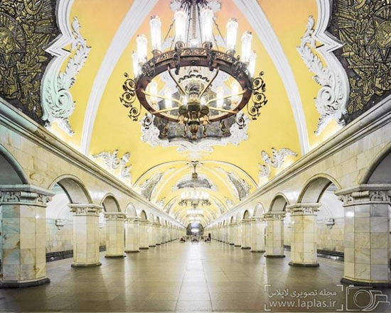 تصاویری از متروی تاریخی و مجلل روسیه