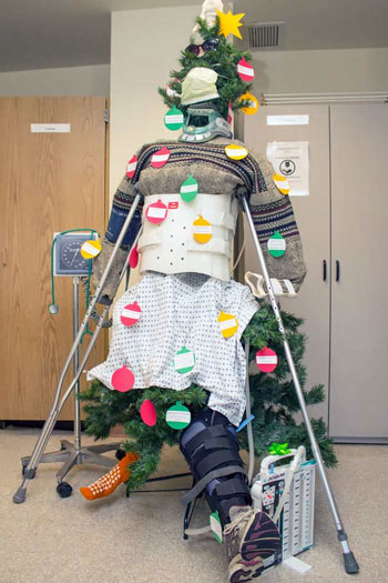 ابتکار کریسمسیِ یک بیمارستان +عکس