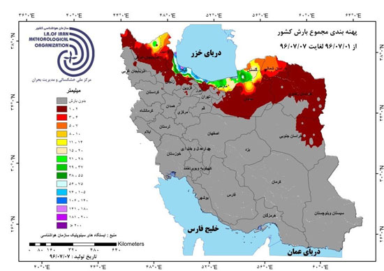 21 استان ایران بدون یک قطره باران