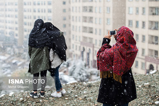 نخستین برف پاییزی تهران