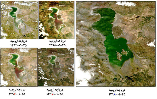 سطح تراز آب در دریاچه ارومیه افزایش یافت