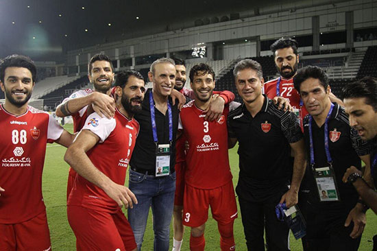 شادی پرسپولیسی‌ها بعد از صعود به فینال