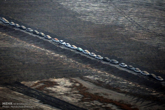 تصاویر هوایی از مرز شلمچه