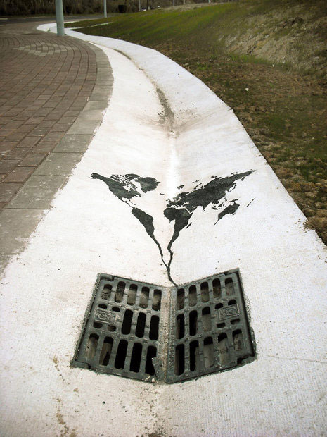 نقاش خیابانی که جهانی شد +عکس