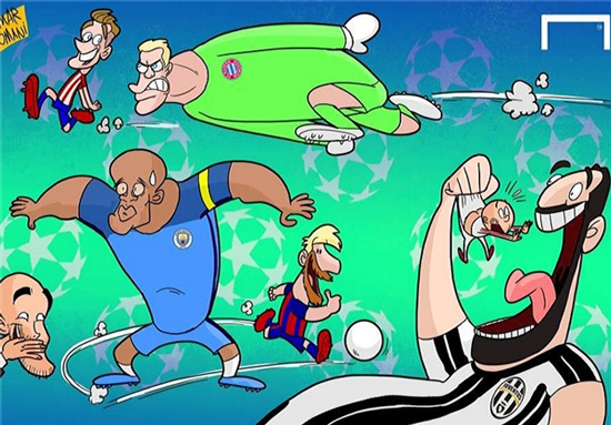 کاریکاتور: قرعه‌های تکراری لیگ قهرمانان اروپا