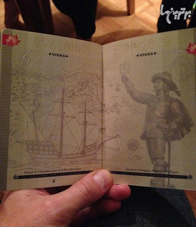 خلاقیت جالب در پاسپورت جدید کانادا +عکس