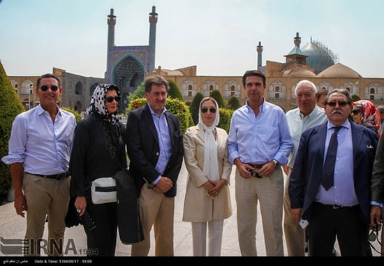 عکس: تفریح وزیر خارجه اسپانیا در اصفهان