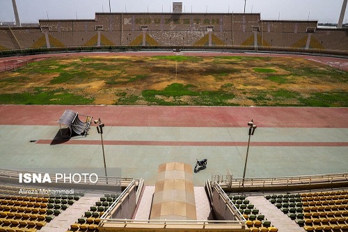 سوء قصد به چمن زیباترین ورزشگاه ایران