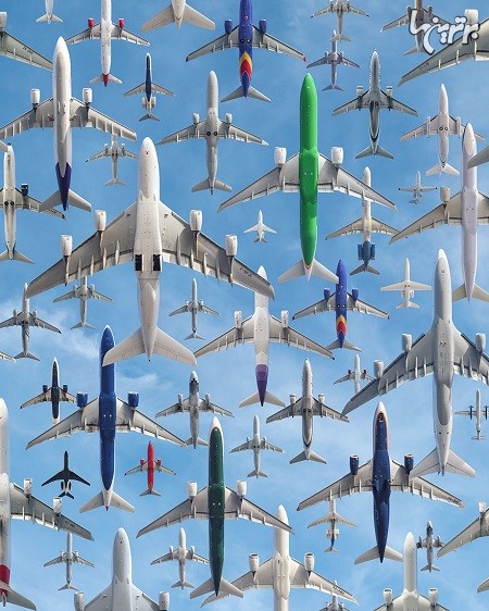 تصاویر باورنکردنی از ترافیک هوایی در سراسر جهان