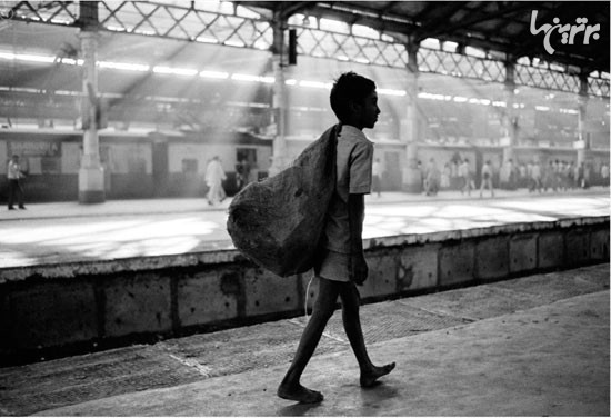 عکس: کودکان خیابانی در بمبئی