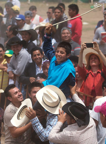 تصاویری جالب از جشنواره الاغ‌ها در مکزیک