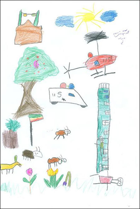 نقاشی کودکان ایرانی از مردم غزه +عکس