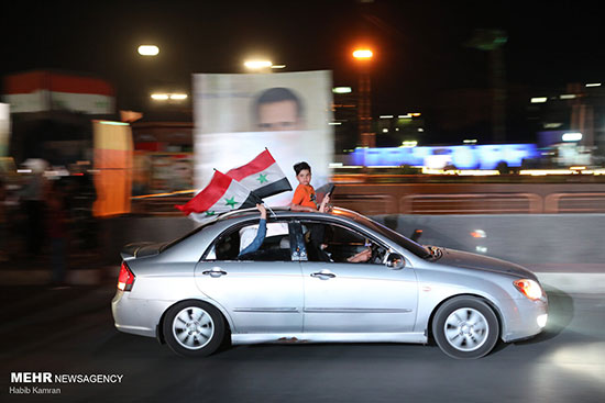 تصاویری از شادی هواداران بشار اسد