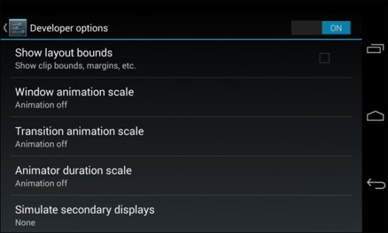 ۸ کاربرد Developer Options اندروید