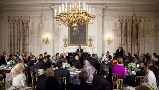 تصاویری از افطاری باراک اوباما در کاخ سفید
